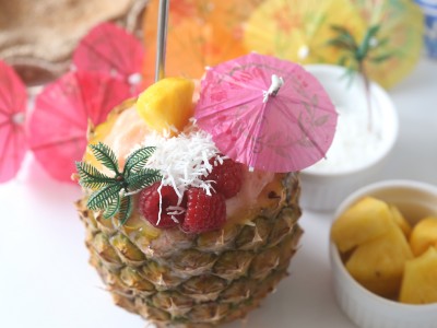 1666Recipe: Raspberry Piña Colada Smoothies + A Print Give Away