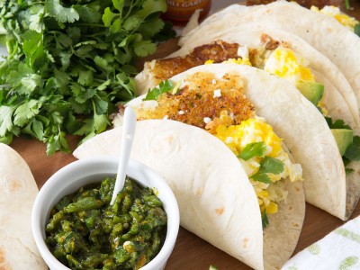 1846Recipe: Breakfast Tacos with Green Chile Sauce Inspired by New Mexico