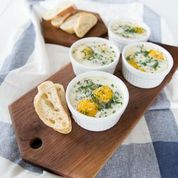 1153Recipe: Baked Eggs with Greens